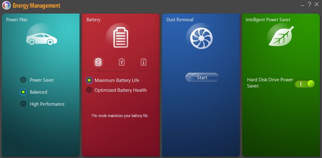 Energy management software for lenovo laptops